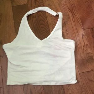 White halter top